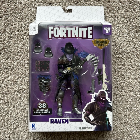 FORTNITE RAVEN LEGENDARY SERIES ARTICULATING ACTION FIGURE TOY EPIC GAMES NEW - Picture 1 of 2